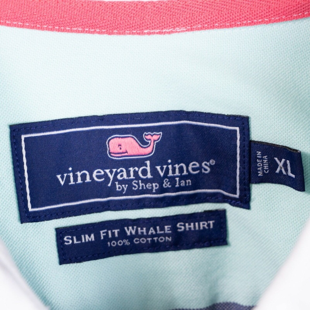 Vineyard Vines Blue and White Striped Casual Button Down Shirt - Picture 8 of 8